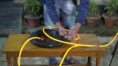 Cooking gas from cow dung