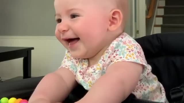 5 months Cute babe smiling 😄. This will make you smile