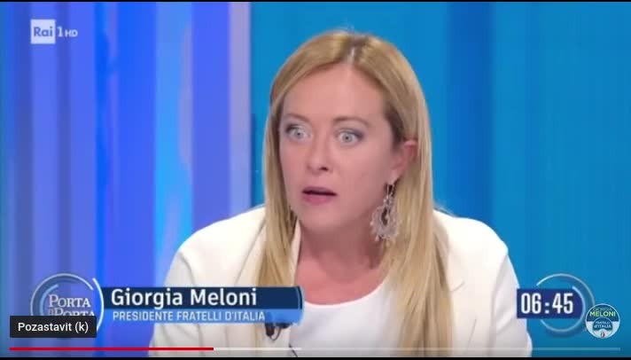 Giorgia Meloni: "according to NATO, Poland could enter into war with Russia.."