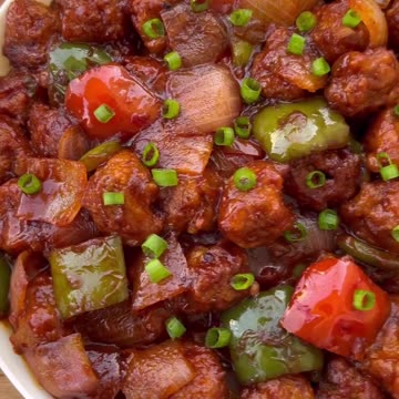 "Soya Manchurian/Chilli Recipe: A Vegetarian Twist on a Classic Asian Delight"