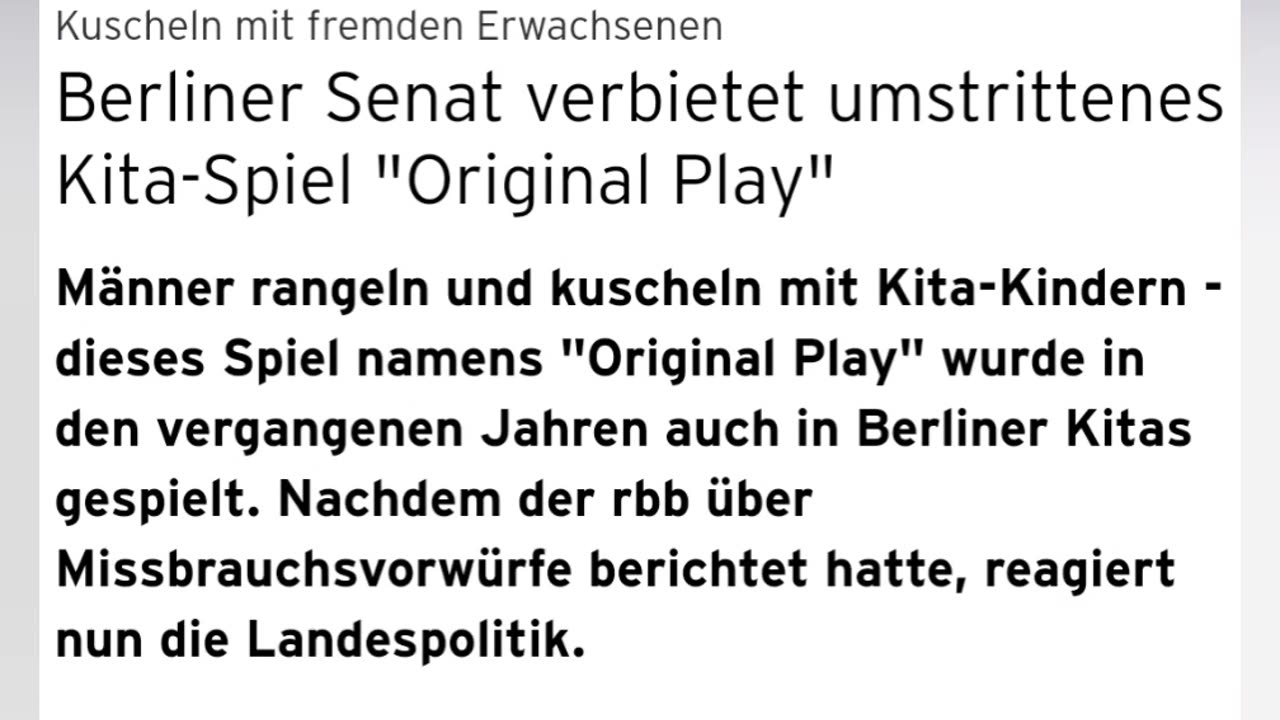 What happened in a kindergarten in Germany.