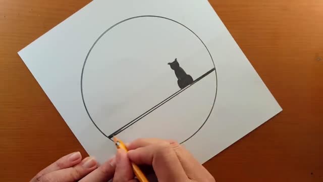 Draw The Back Of A Black Cat