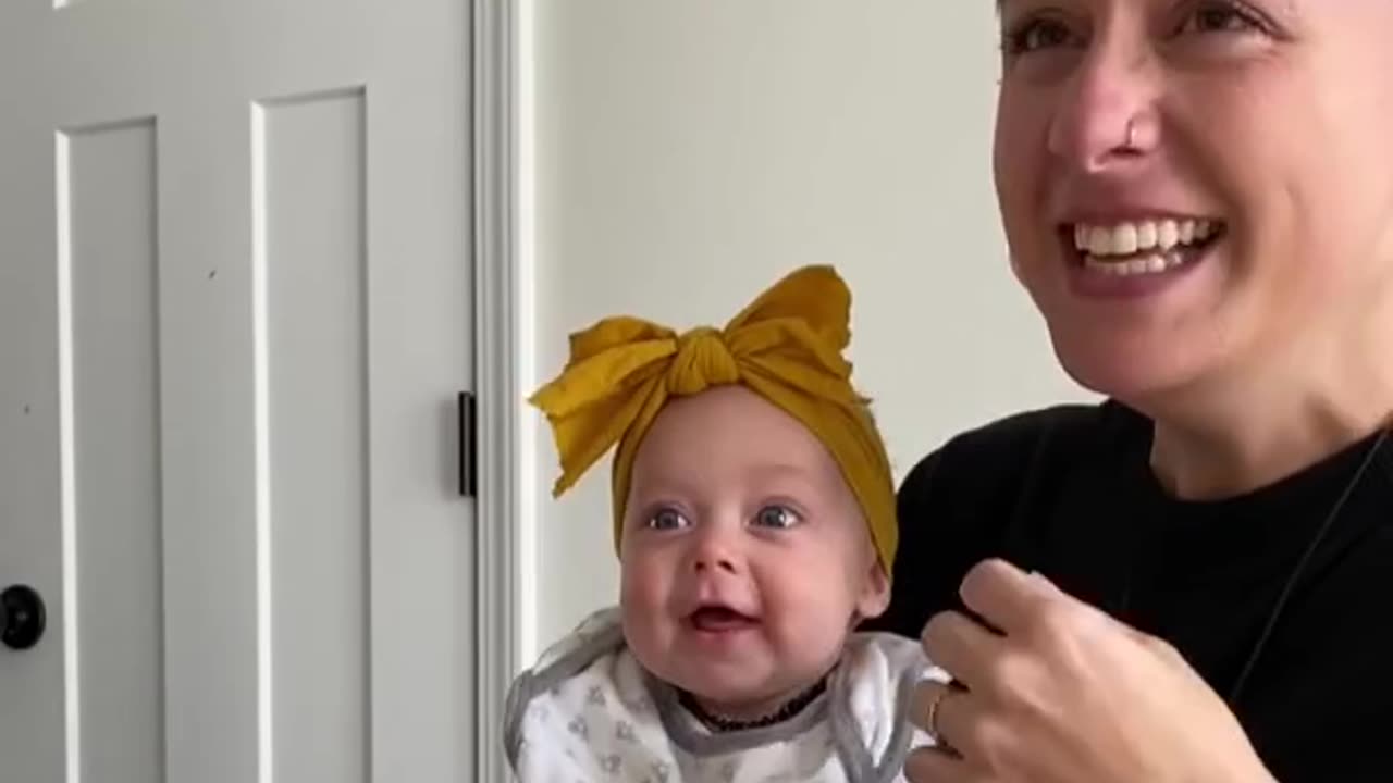 Little cute baby funny moments with mother 🥰