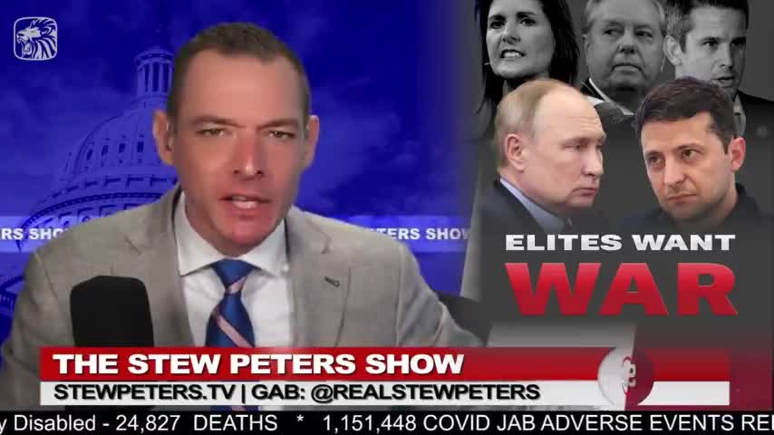 Stew Peters calling out the warmongers and their lies