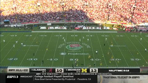 2023-24 Rose Bowl CFP Semi-Final Alabama vs Michigan