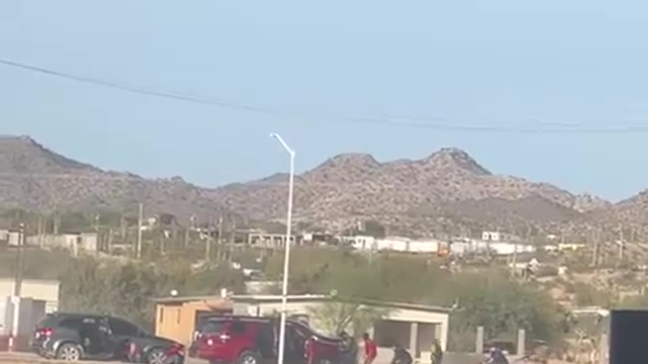 Gunfight At Border Between The Mexican Cartel And Border Agents South Of Lukeville Port Of Entry