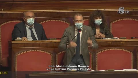 Massimiliano Romeo (Lega), Senato, 13/5/21