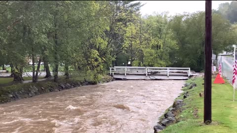 9/26/24 NW NC 9am 1 Red Hill 2 Bakersville 3 Spruce Pine The effects of Hurricane Helene yet to come