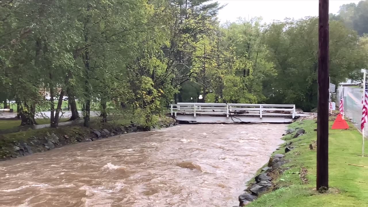 9/26/24 NW NC 9am 1 Red Hill 2 Bakersville 3 Spruce Pine The effects of Hurricane Helene yet to come