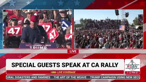 ‘Reagan’ star Dennis Quaid speaking at Trump’s rally in California: “It’s time to pick a side.”