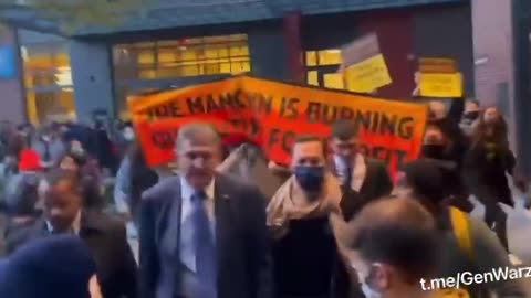 Climate Activists Swarm Senator Manchin Chanting “We want to live” 🤣