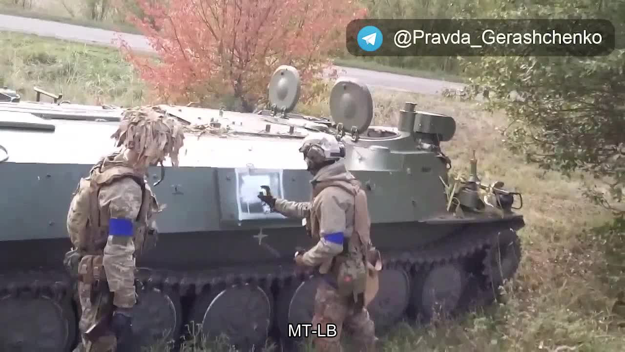 The 80th brigade takes prisoners and transfers to the trophy MT-LB