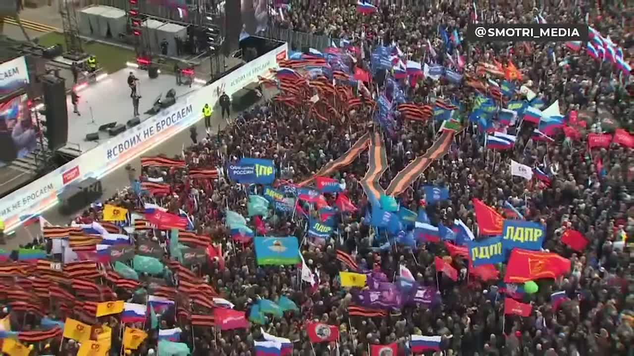 Russia: massive rallies to support referendums and self determination (Sept 23, 2022)