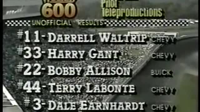 1985 Charlotte - World 600