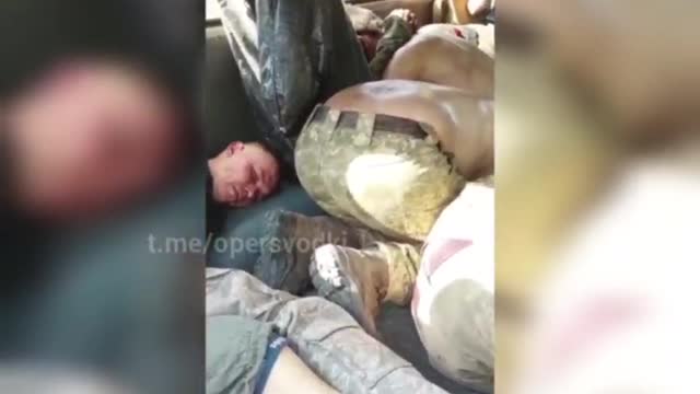 Ukrajinští váleční zajatci pod Lisičanskem