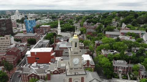 City Skylines from an Ariel Drone