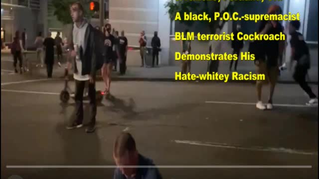 Antifa, Hate-Whitey Racist In Portland, OR, Kicks White Man In The Head