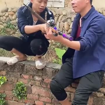 How To Make Machine Gun From Bamboo | #shorts