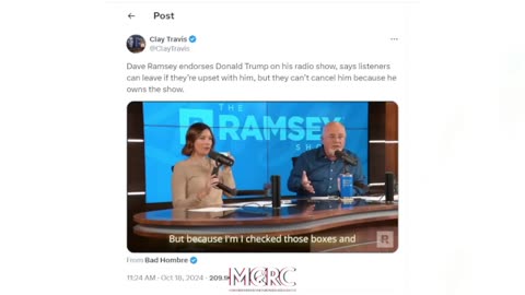 DAVE RAMSEY SAYS HE'S VOTING FOR DONALD TRUMP