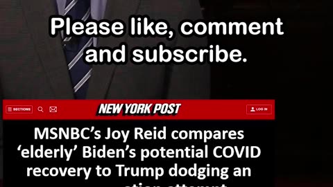 MSNBC Joy Reid Compares Biden’s COVID Recovery to Trump Surviving Shooting