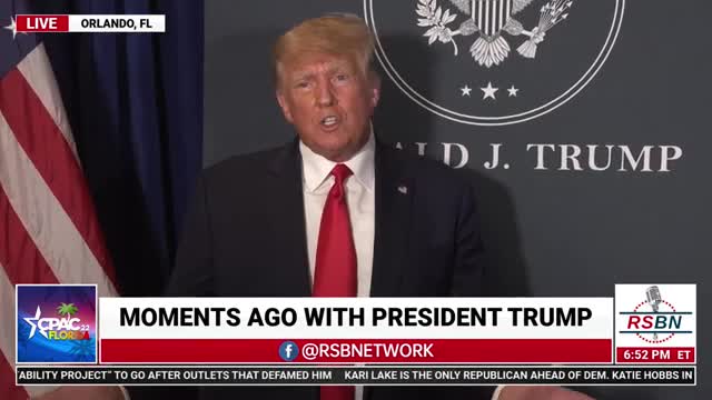 President Trump's Press Conference on CPAC 2022 #TrumpWon