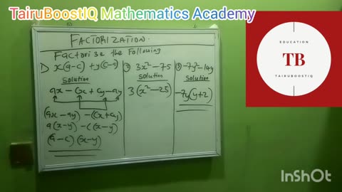 Factorisation step by step