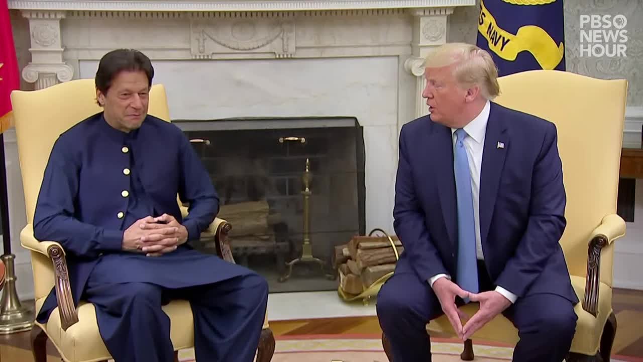 IMRAN KHAN MEETS DONALD TRUMP