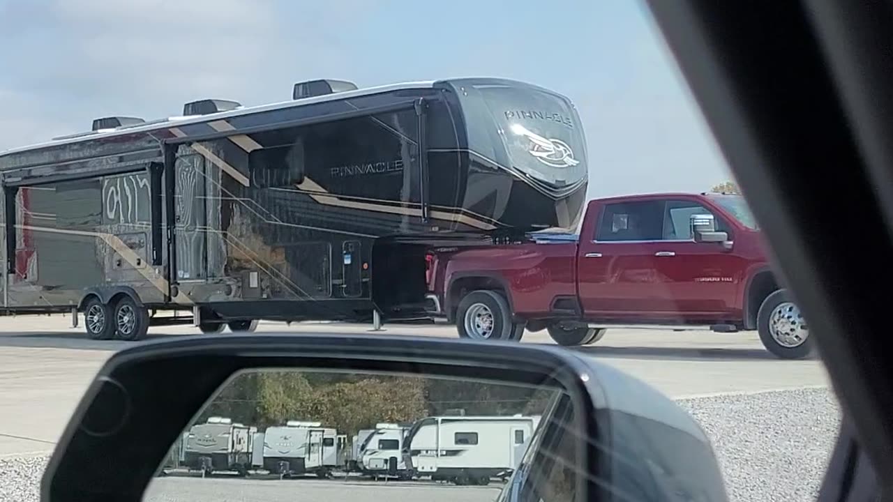 Ruby Jean pulling Black Betty for the first time with ease. #rv #rvlife #glamping48