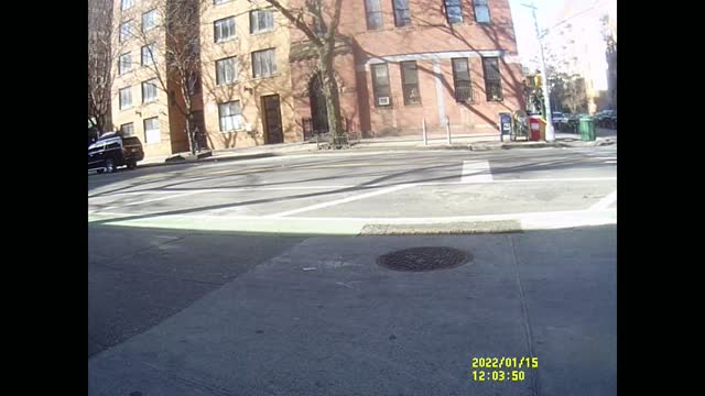 2022 0115 NYPD 3307 at the Shop Fair exit