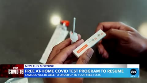 Free at home COVID test program to restart