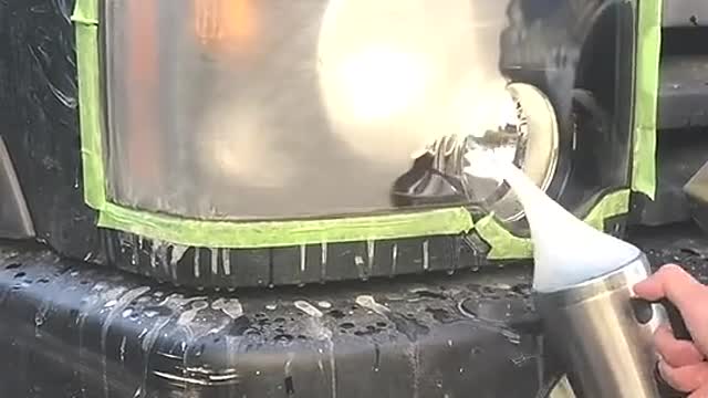 The owner of the car recommends doing it yourself. It's as bright as new.