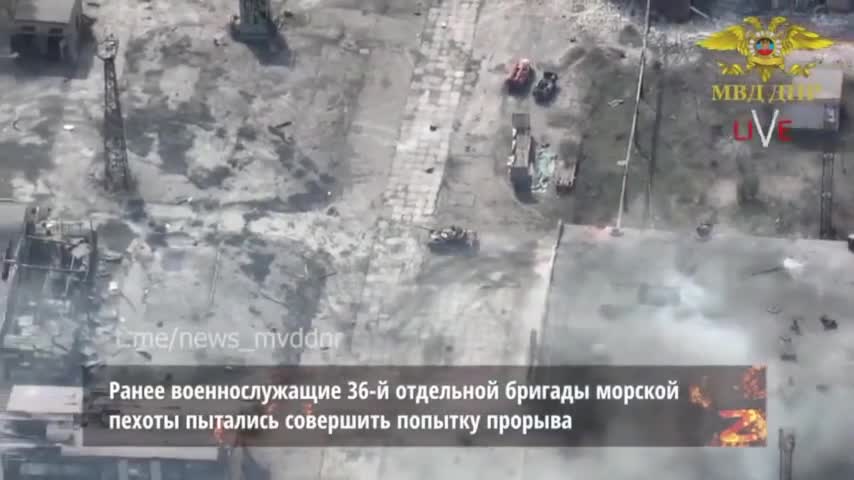 Drone Records Gun Battle For Mariupol Steel Plant