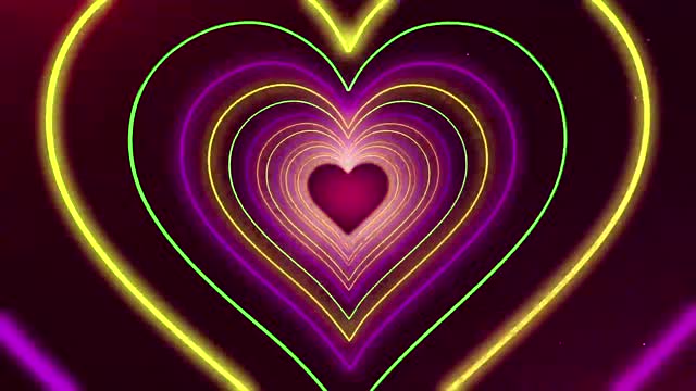 4k cool pink love heart shaped wedding dj music video background