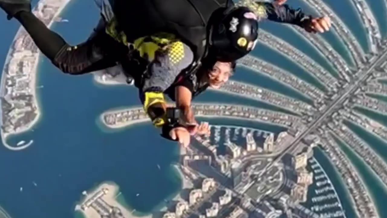 Girl is scared of ghosts but not of jumping off of a plane 🫠
