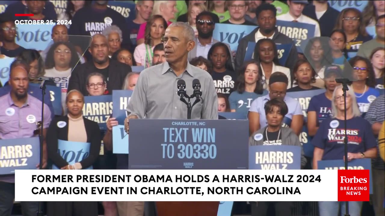 Obama Warns Voters At NC Rally- Trump Wont Have People Like John Kelly Around To Stop Him