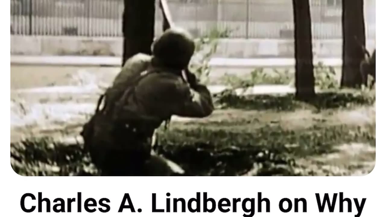 Charles A. Lindbergh on Why America Fights Foreign Wars
