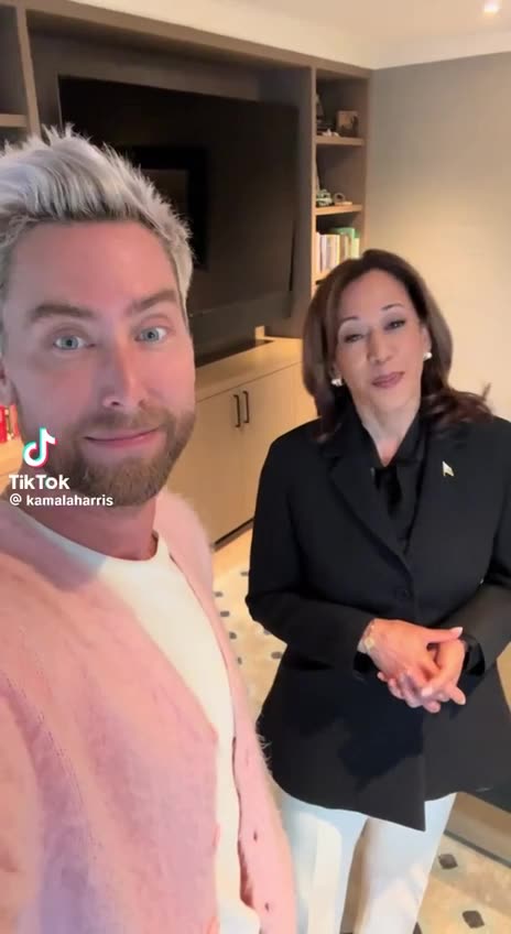 Lance Bass, that Nancy boy from the old NSYNC band, teamed up with Kamala Harris to make a PSA. 🎤🇺🇸