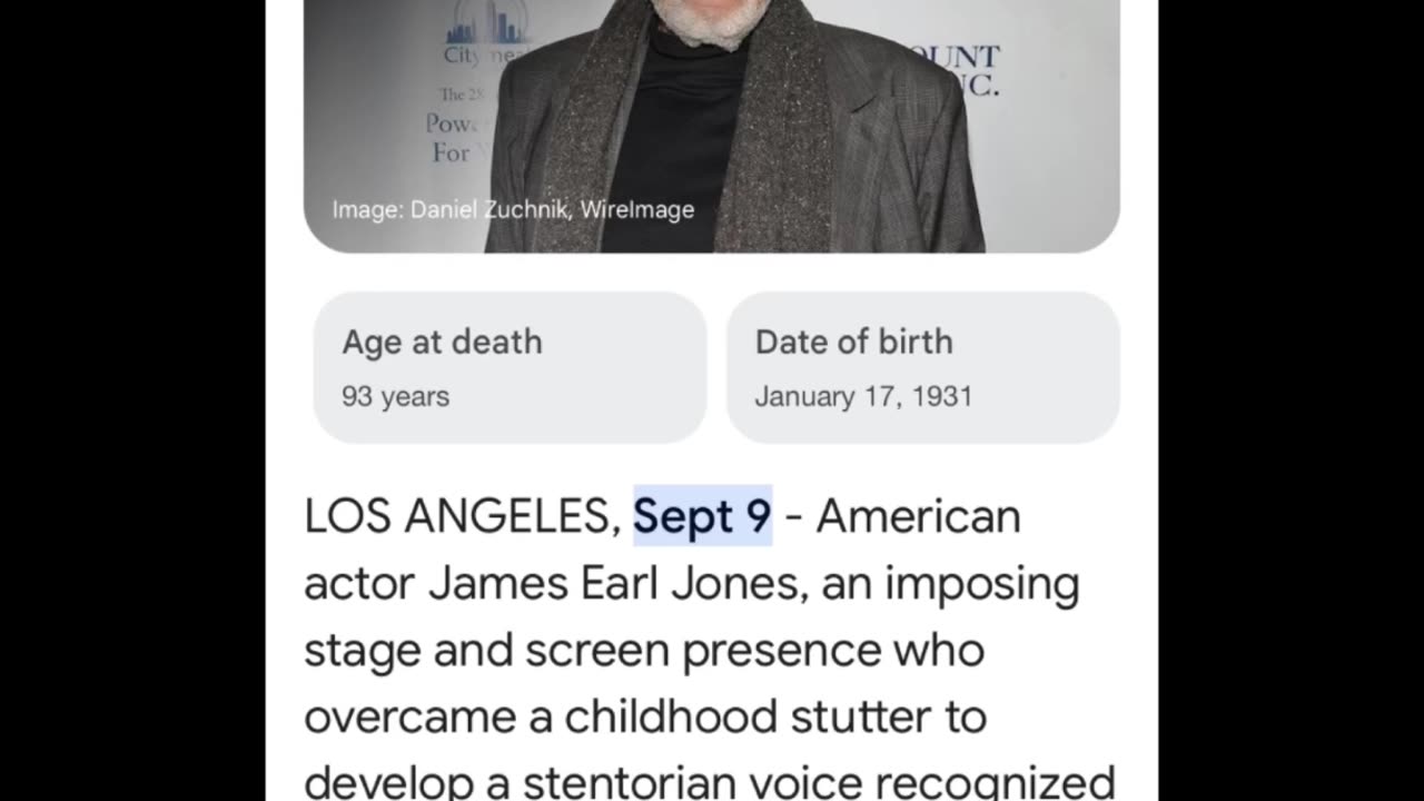 James Earl Jones Origins !….🗞️