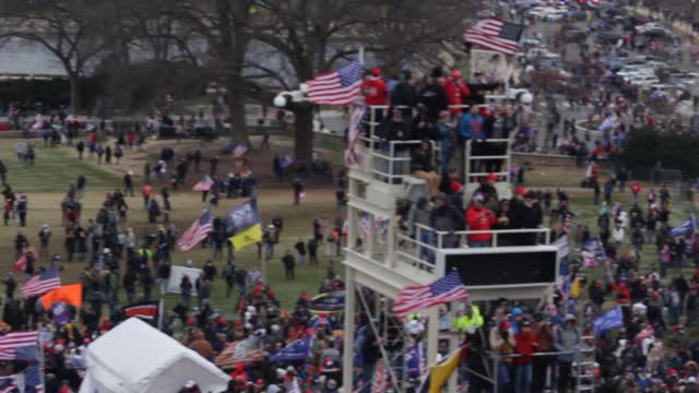 Capitol Building 1/6/2021 Event View Of Washington Monument