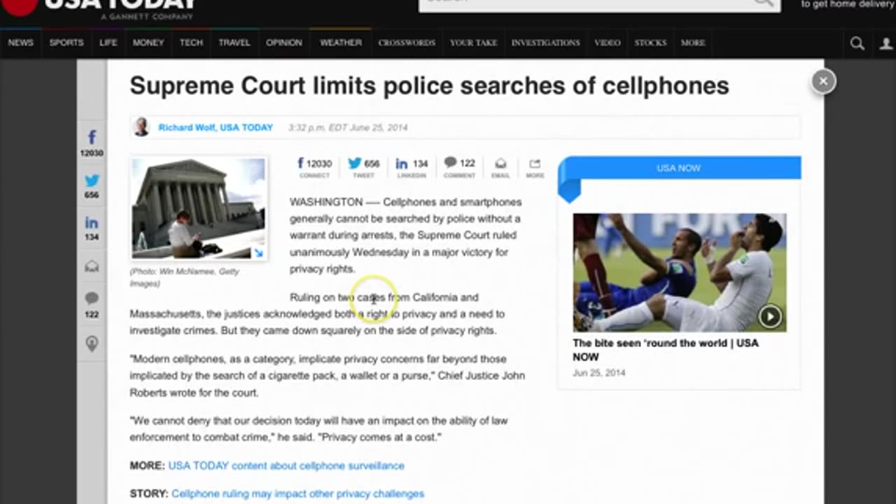 Supreme-Court-Rules-in-Favor-of-4th-Amendment_-Police-Now-Need-Warrant-to-Search-Cellphones