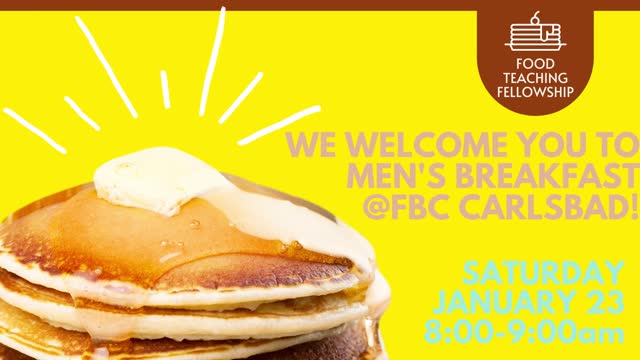 Men's Breakfast 1/23/2021