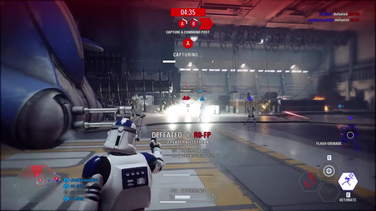 SWBF2 2017: Instant Action Mission (Attack) Galactic Republic Separatist Dreadnought Gameplay