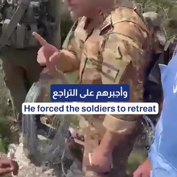 Lebanese army confronts Israeli military putting barb wire inside Lebanon