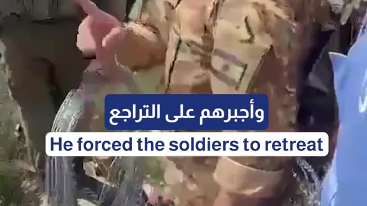 Lebanese army confronts Israeli military putting barb wire inside Lebanon