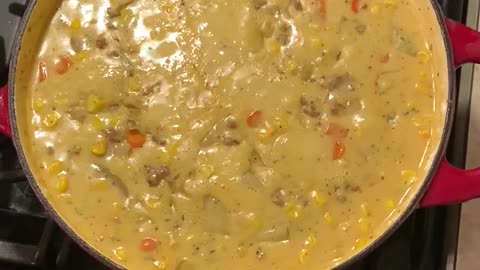 Spicy Sausage Corn Chowder