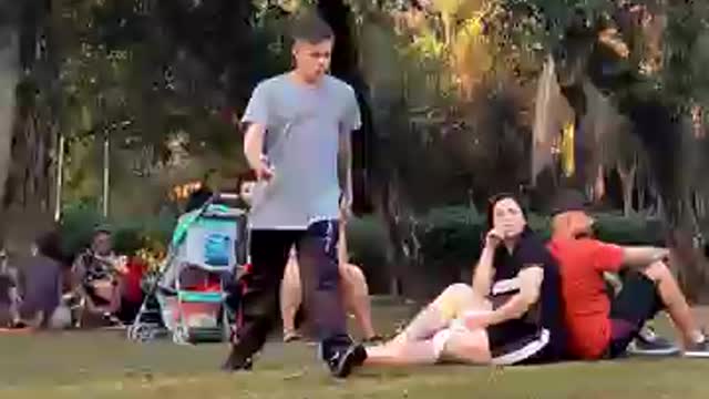 Dançando no parque