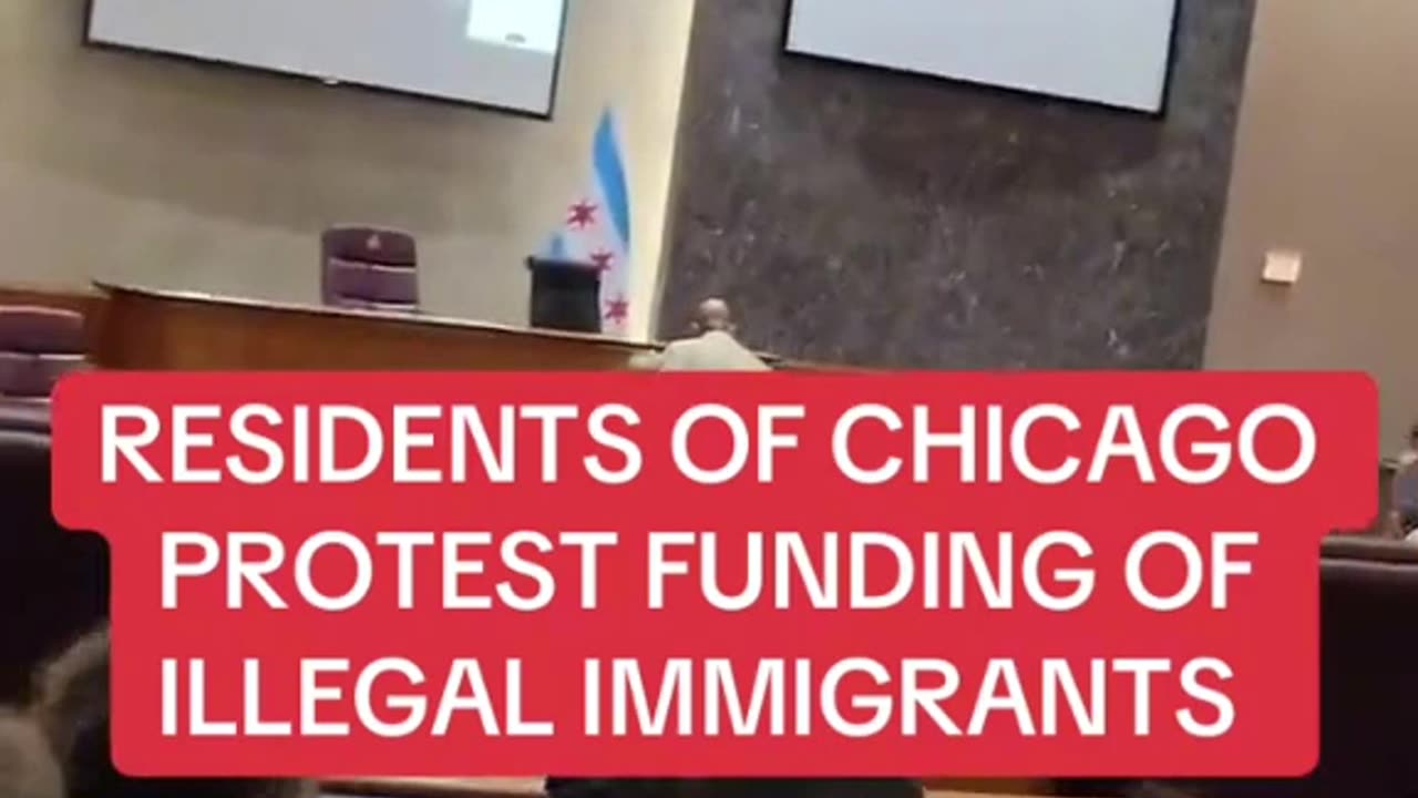 Residents of Chicago protest funding of illegal immigrants