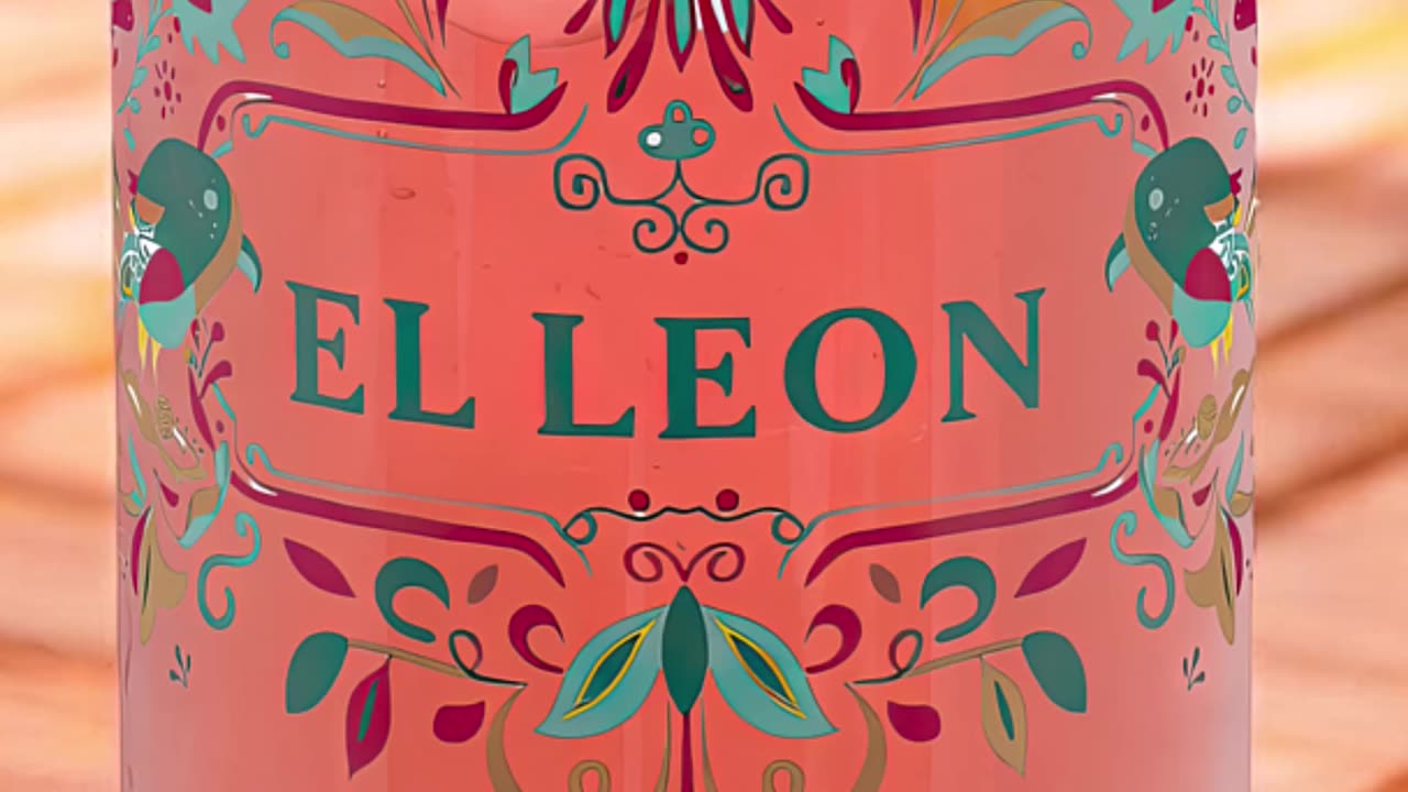 Vaso único con diseño artesanal El León #diseñoartesanal #vidrioexclusivo