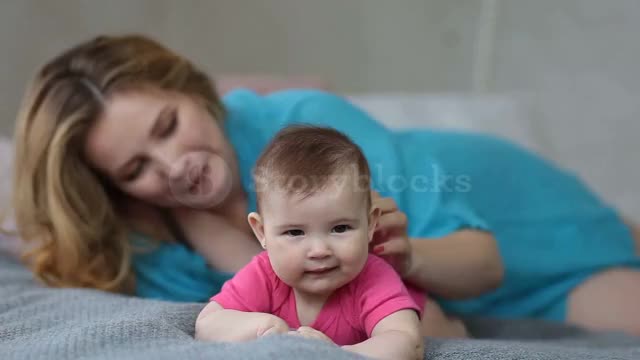 Baby play in mother.cute lovely video.top video