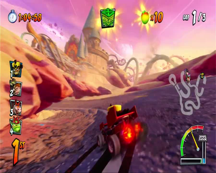 Out of Time Nintendo Switch Gameplay - Crash Team Racing Nitro-Fueled